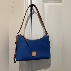 DOONEY & BOURKE French Blue Pebble Grain Leather Baguette Bag